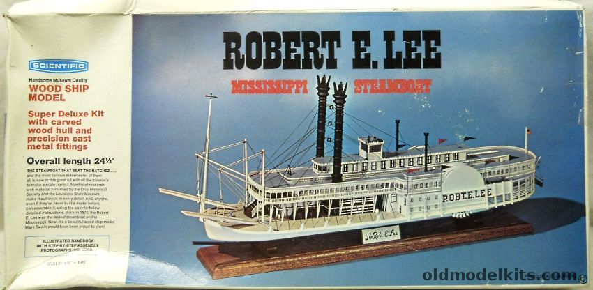 Scientific Robert E Lee Mississippi Steamboat - 24.5 Inch Long, 181-3295 plastic model kit